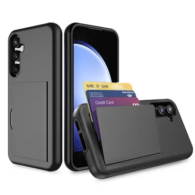 Zdjęcie produktu dla Etui Smartphonica Samsung Galaxy S23 Plus z wytrzymałego TPU z uchwytem na karty - Czarny