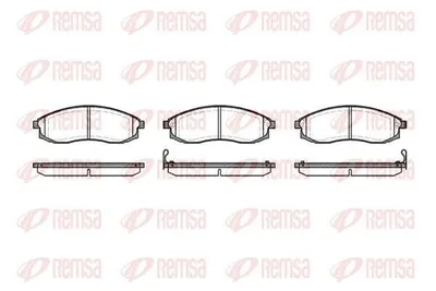 Produktbild von REMSA Bremsbeläge Satz Vorne Bremsklötze für MITSUBISHI L 200 (K7T, K6T) 0598.02