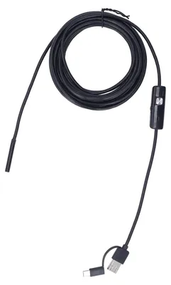 Endoskopkamera USB-C 3-in-1, wasserdicht, 5 m, mit LED-Licht