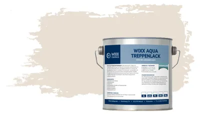 Produktbild von Wixx Aqua Treppenlack Seidenglanz - RAL 9001 | Cremeweiß - 2,5L