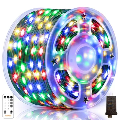 Lichterkette 40 m, 400 LED, Multicolor, Fernbedienung, IP44