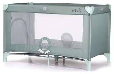 Immagine prodotto di Lettino da viaggio Chipolino Capri, ingresso laterale, borsa per il trasporto, ampia tasca laterale, verde chiaro