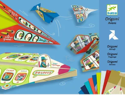 Image de Jeu créatif origami Avions, Djeco