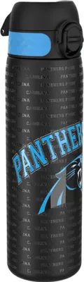 Produktbild von ION8 Carolina Panthers NFL schmale auslaufsichere Wasserflasche, Edelstahl 600ml
