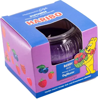 Obrázek produktu pro Haribo vonná svíčka Berry Mix vonná svíčka 85g