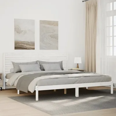 Image de Maison Exclusive - Cadre de lit extra long sans matelas 200x210 cm bois massif