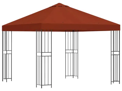 Imagen del producto de vidaXL Pabellón de 3 x 3 metros, terracota, poliéster y acero, 190 g/m²