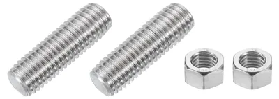 Gewindestange 5/8"-11, 2 Stück, 304 Edelstahl, 52 mm Länge