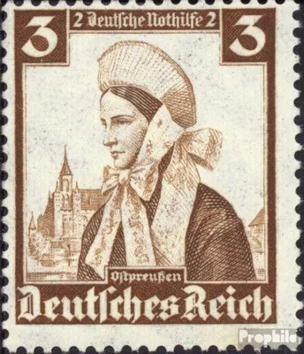 Produktbild von Briefmarken Deutsches Reich 1935 Mi 588 postfrisch Nothilfe:Volkstrachten
