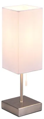 Produktbild von Tischleuchte, Metall, Stoff, Ladefunktion, Zugschalter, H 35 cm