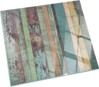 Produktbild von Bretter in verschiedenen Schattierungen – Glasbodenplatte für – Kaminofen – Kaminplatte Glas – Schutzglas – Funkenschutzplatte –Glasbodenplatte Feuerfeste – Hitzeschutzplatte – Bodenschutz aus Glas – 60x60 cm