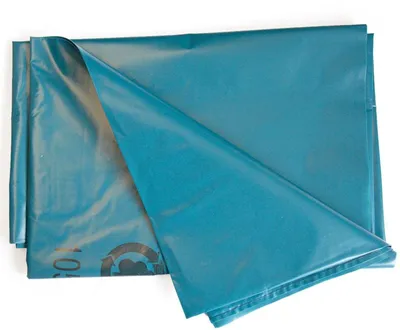 Produktbild von LDPE-Abfallsack 240l 75my gelegt blau VE=10 Stück