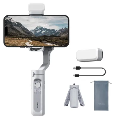 Produktbild von Zamo® iSteady XE Smartphone-Bildstabilisator mit 3 Achsen und LED-Lampe, weiß