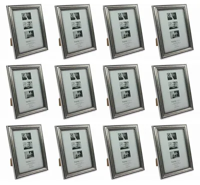 Produktbild von Davartis - 12x Fotorahmen Antik Silber - Bildformat 13x18cm