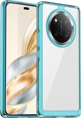 Obrázek produktu pro Pouzdro pro Honor Magic7 Lite průhledné, nárazuvzdorné TPU silikonové ochranné pouzdro nebesky modré