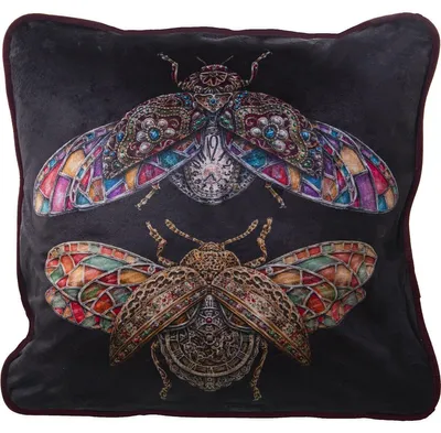 Kissen mehrfarbig Textil 45 x 45 cm