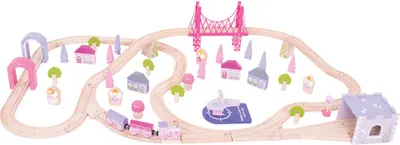 Produktbild von Bigjigs Rail Veľká drevená vlaková dráha pre princezné