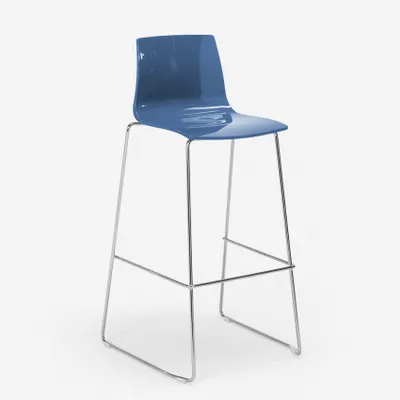 Image de Grand Soleil Tabouret de bar de cuisine 74 cm Design Imola Slitta - Bleu