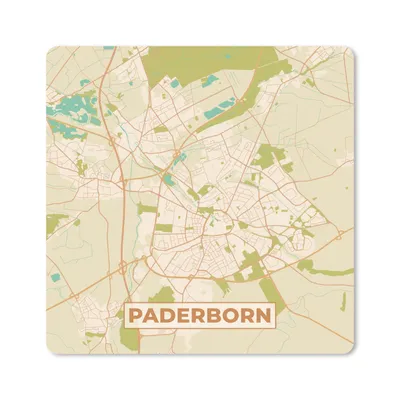 Produktbild von MuchoWow® Mauspad Mousepad Padersborn - Karte - Vintage - Stadtplan 30x30 cm - Mousepads - Maus Mat - Pad - Mausunterlage - Gaming