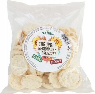 Productafbeelding van Naturo Regionale Dinkelchips, zonder toegevoegde suiker, 60g