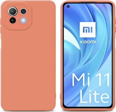 Obrázek produktu pro Cadorabo Case for Xiaomi Mi 11 LITE (4G / 5G) / 11 LITE NE Protective Case in Orange TPU Silicone Case Cover Kryt mobilního telefonu