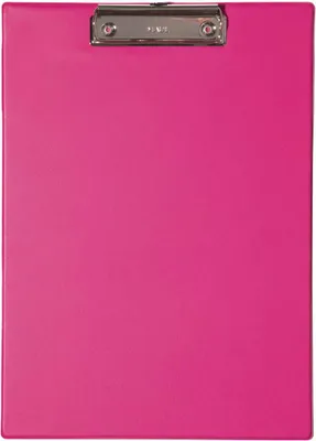 Produktbild von MAUL Klemmbrett A4 Hochformat Karton Folie pink