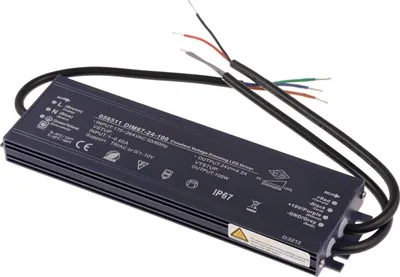 Obrázek produktu pro T-LED LED stmívatelný zdroj (trafo) 24V 100W IP67 056511
