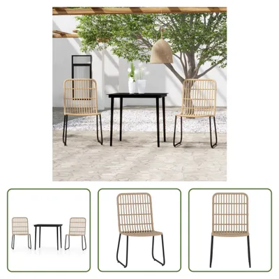 Immagine prodotto di The Living Store Set da pranzo da giardino in rovere con 3 pezzi