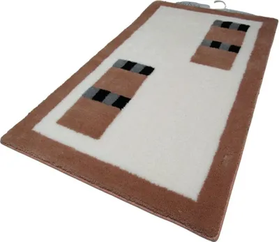 Produktbild von Clarissa Badematte Badteppich Badvorleger Duschvorleger Badezimmerteppich 60x100cm Bella Jasmin Hellbraun Grau Schwarz