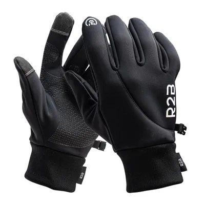 Produktbild von R2B® Winterhandschuhe wasserdicht - Größe L, Handschuhe touchscreen, warme Handschuhe, Handschuhe winter mit Anti-Rutsch-Schicht, thermo Handschuhe