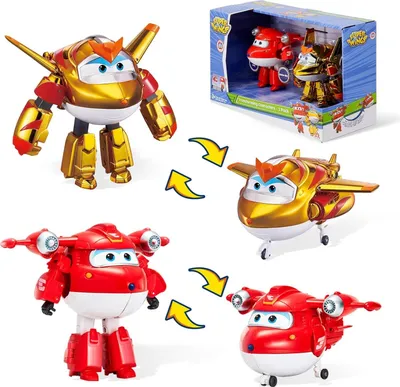 Produktbild von Mega Oyuncak Super Wings Saison 6 Figuren, Robots, verwandelbar, Cartoon-Design