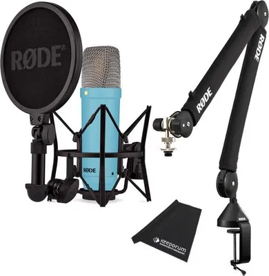 Produktbild von Rode NT1 Signature Blue Mikrofon mit PSA1+PLUS Studio Gelenkarm Schwarz