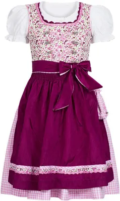 Produktbild von Kinderdirndl 3-teilig Nadja in Beere in Nübler Größe 146