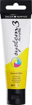 Immagine prodotto di Daler Rowney System3 Pittura acrilica giallo fluorescente 59 ml 1 pz