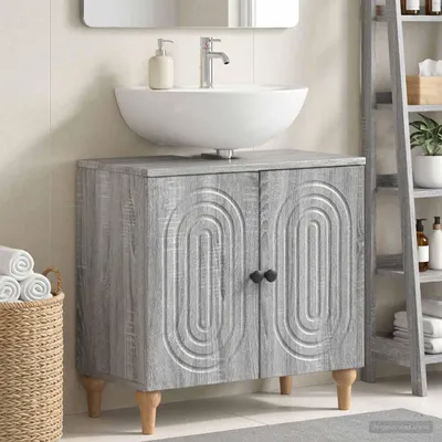Obrázek produktu pro Maison Exclusive – Skříňka pod umyvadlo ALKMAAR, barva Sonoma, rozměry 59,5 x 31,5 x 59 cm