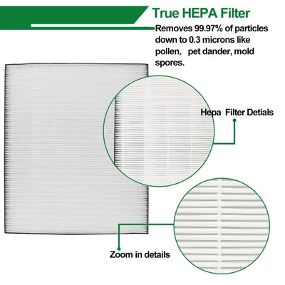 Productafbeelding van UOUOLONUN 1 set vervangende HEPA-filters voor de Bissell Air400 luchtreiniger, 1 HEPA-filter