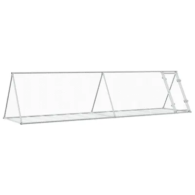 Obrázek produktu pro vidaXL Králíkárna Stříbrná 400x105x91 cm Pozinkovaná ocel