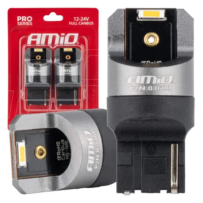 Obrázok produktu pre AMiO WY21W LED 12V-24V 2x1860 SMD Orange Canbus [kontrolka - indikátor] (2 ks)