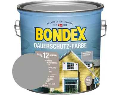 Produktbild von BONDEX Holzfarbe-Dauerschutzfarbe platinium 2,5 L