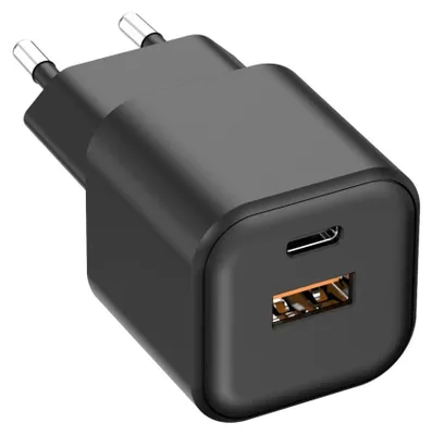Produktbild von Setty Wandladegerät USB-A + USB-C 35W LSGaN-AC-351 schwarz