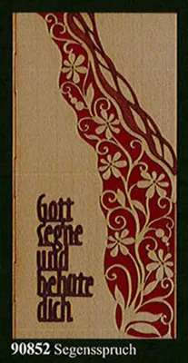 Produktbild von Glückwunschkarte "Segenswunsch" Klappkarte Furnier 21 x 10 cm