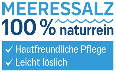 Produktbild von tetesept Meeressalz Muskel & Bewegung Gesundheitsbad mit 5 ätherischen Ölen 80g