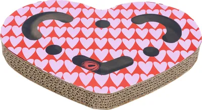 Produktbild von Beeztees Katzenspielzeug Kratzbox Love aus Karton