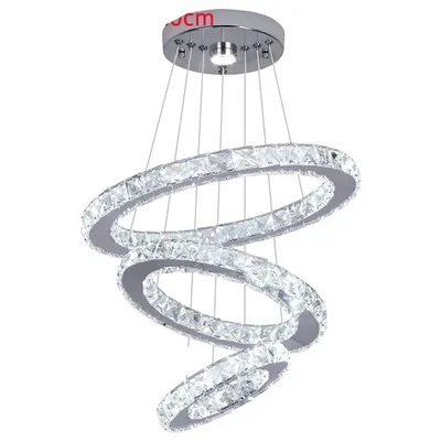 Immagine prodotto di Lampade a sospensione, design in cristallo, stile nordico moderno, D40xP30xP20cm, regolabili