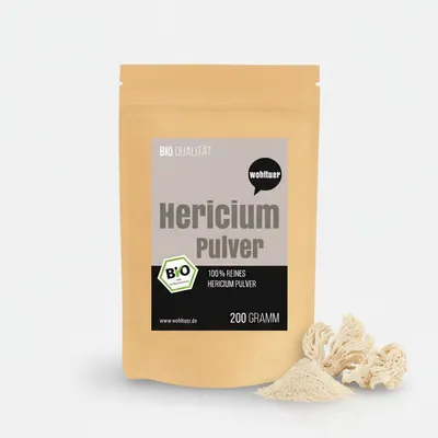 Produktbild von Wohltuer Hericium Pulver Vitalpilz - 200g - 1x 200g