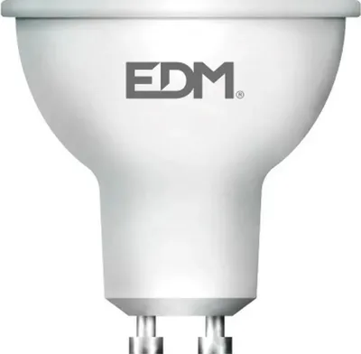 Obrázok produktu pre Edm Gu10 4000k 5w 450 lumenov Dichroická LED lampa biela biela jedna veľkosť
