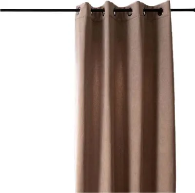 Produktbild von 3-in-1 Thermovorhang Dim-Out Akustik mit Ösen uni braun 140x260cm