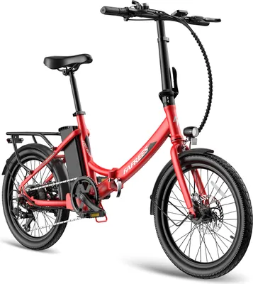 Produktbild von Pedelec E-Bike 20" 155–195 cm 36 V 20 Ah 110–130 km 7-Gang – StVZO-konform mit legaler Schiebehilfe (6 km/h) – Rot