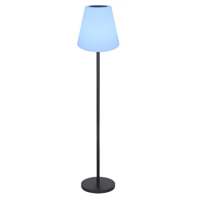 Produktbild von RGB LED Solar Stehleuchte, schwarz, weiß, Farbwechsel, H 150 cm