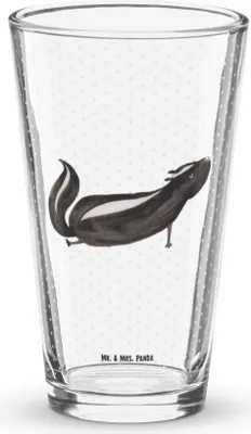 Produktbild von Mr. & Mrs. Panda Cocktailglas Stinktier Yoga - Transparent - Geschenk, Lebe, Wildtier, Tumbler, Bierglas, Liebe, Glas, Longdrinkglas, Trinkglas, Skunk